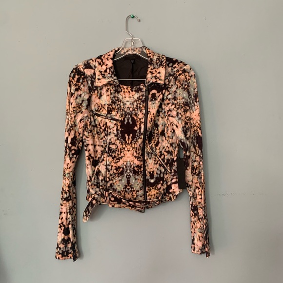 Joe's Jeans Jackets & Blazers - Joe’s Jeans: Spatter Print Moto Jacket
